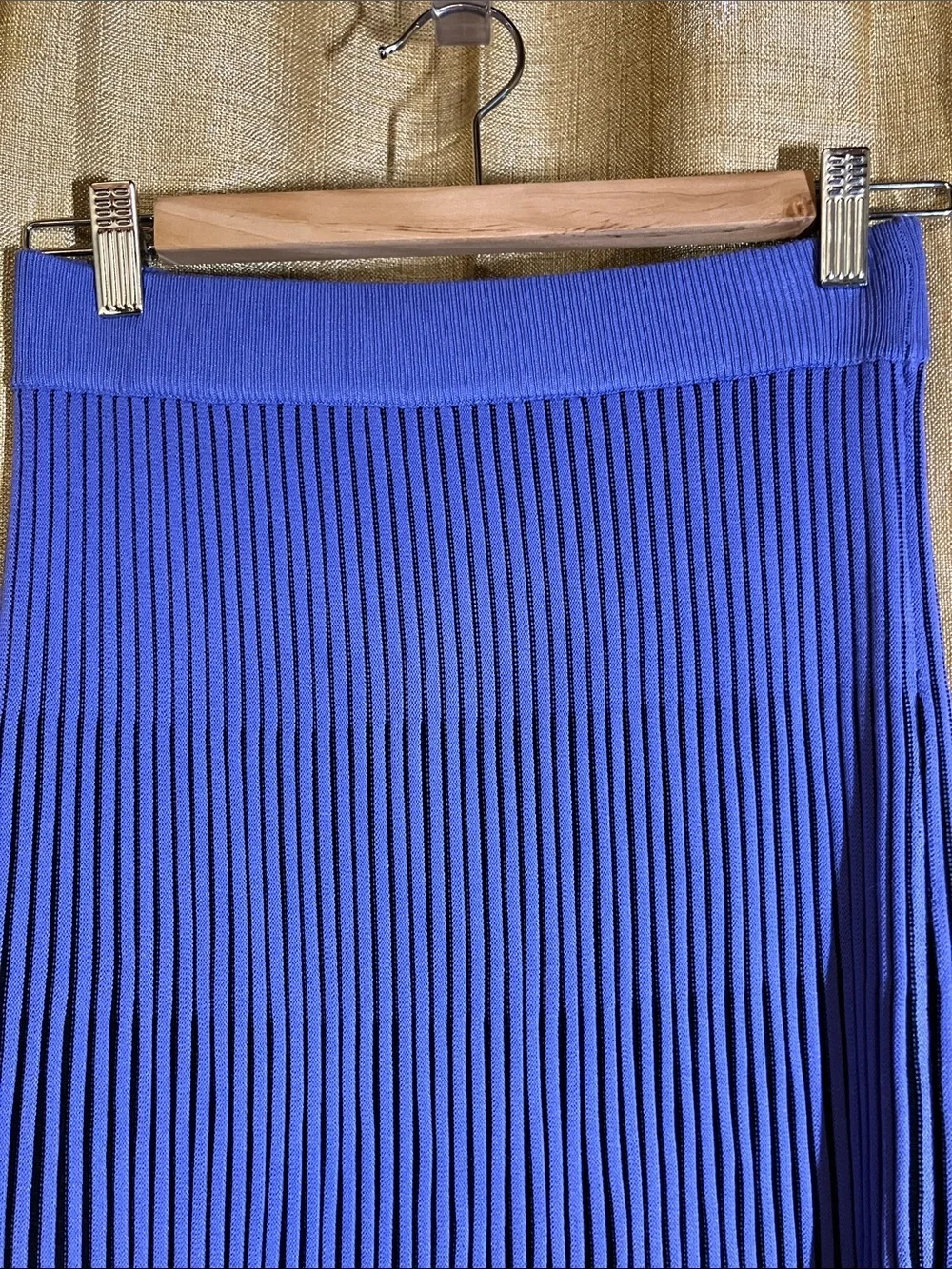 Nanette Lepore Cobalt Blue Pleated Midi Skirt